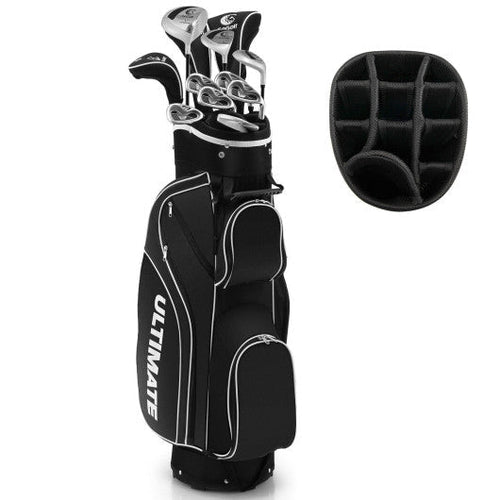 10 Pieces Womens Complete Golf Club Set with Alloy Driver Black - Black Girl Golf