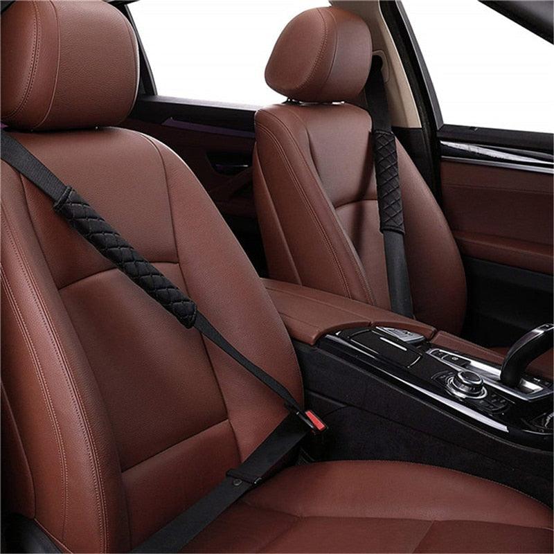 2pcs Seat Belt Covers Fuzzy Seat Belt Pads for Shoulder Soft Comfy Soft Velvet Car Shoulder Pad For Adults Youth Kids Car Truck SUV Airplane Backpack Straps Car Seat Belt Pad Belt Strap Covers for Car - Black Girl Golf