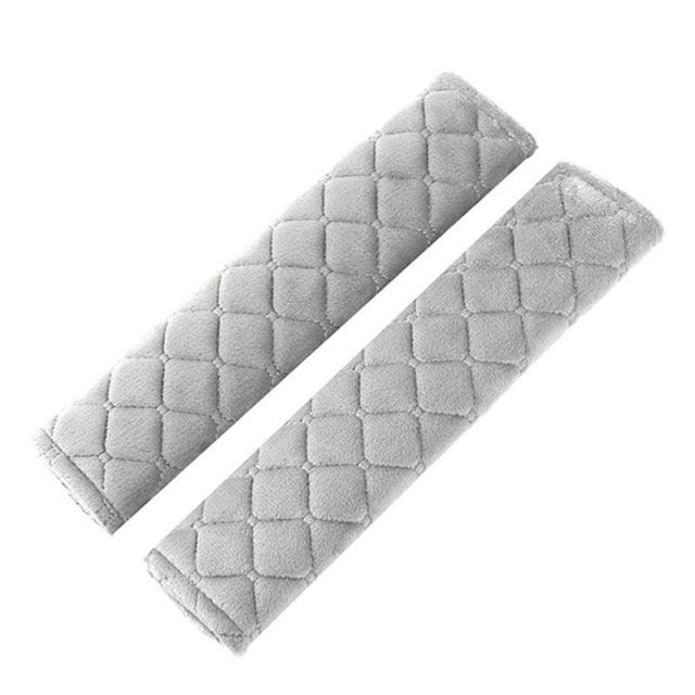 2pcs Seat Belt Covers Fuzzy Seat Belt Pads for Shoulder Soft Comfy Soft Velvet Car Shoulder Pad For Adults Youth Kids Car Truck SUV Airplane Backpack Straps Car Seat Belt Pad Belt Strap Covers for Car - Black Girl Golf