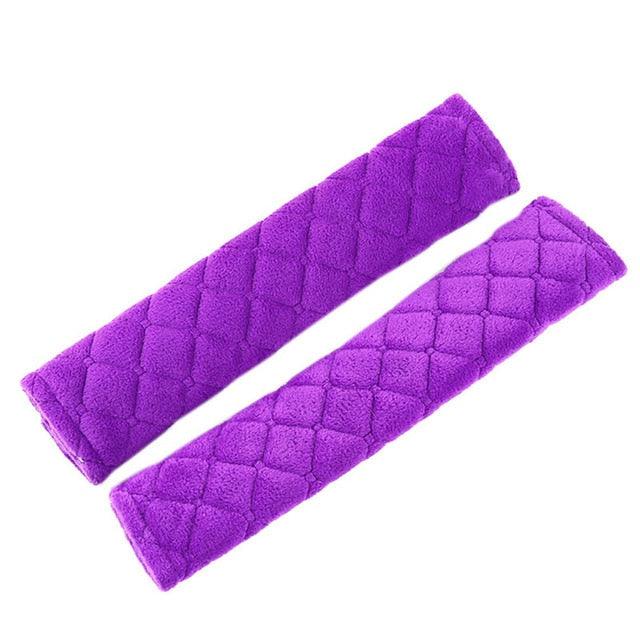 2pcs Seat Belt Covers Fuzzy Seat Belt Pads for Shoulder Soft Comfy Soft Velvet Car Shoulder Pad For Adults Youth Kids Car Truck SUV Airplane Backpack Straps Car Seat Belt Pad Belt Strap Covers for Car - Black Girl Golf