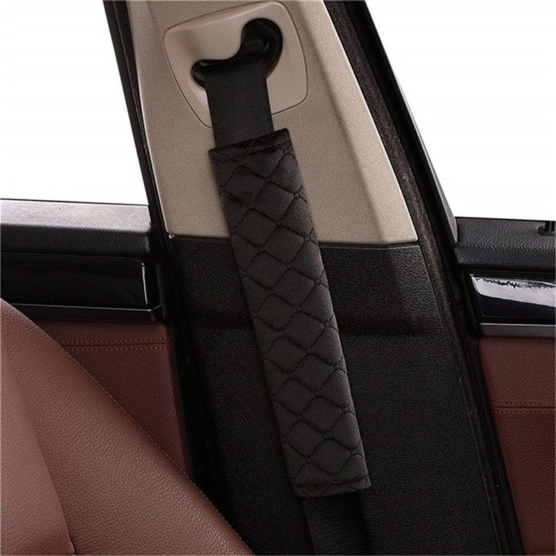 2pcs Seat Belt Covers Fuzzy Seat Belt Pads for Shoulder Soft Comfy Soft Velvet Car Shoulder Pad For Adults Youth Kids Car Truck SUV Airplane Backpack Straps Car Seat Belt Pad Belt Strap Covers for Car - Black Girl Golf