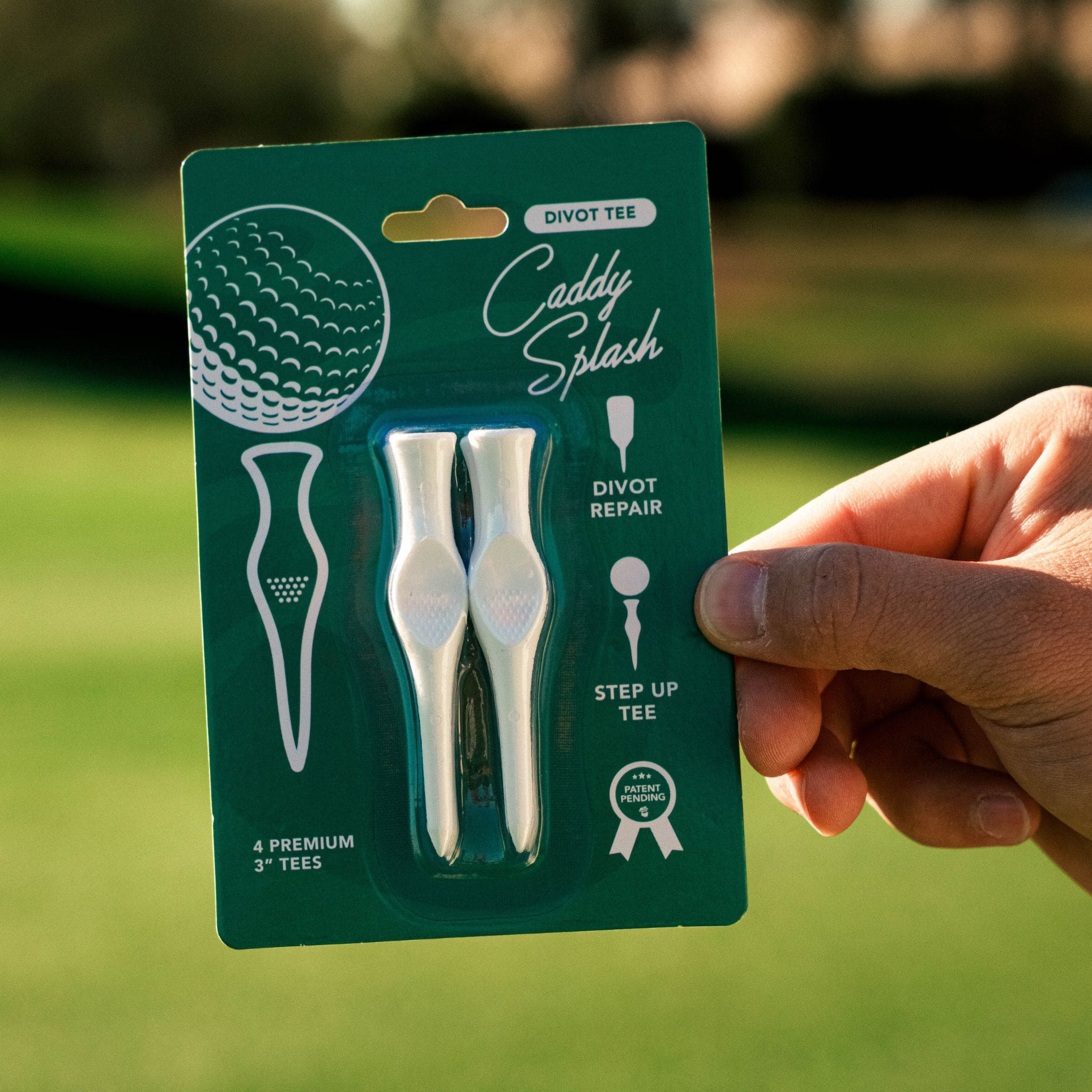 3'' Divot Tee – White – Step Up Golf Tee & Divot Repair Tool - Black Girl Golf