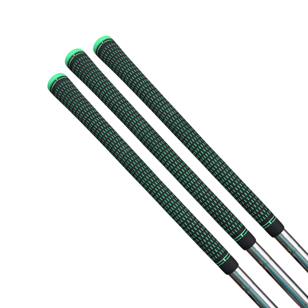 360 Golf Grips | 3 Pack Black/Green | Standard, Mid, Jumbo | High - Traction Rubber Grip - Black Girl Golf