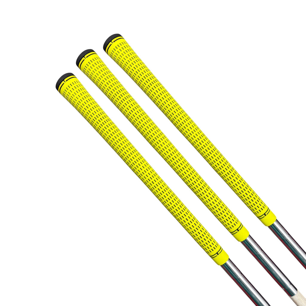 360 Golf Grips | 3 Pack Black/Yellow | Standard, Mid, Jumbo | High - Traction Rubber Grip - Black Girl Golf