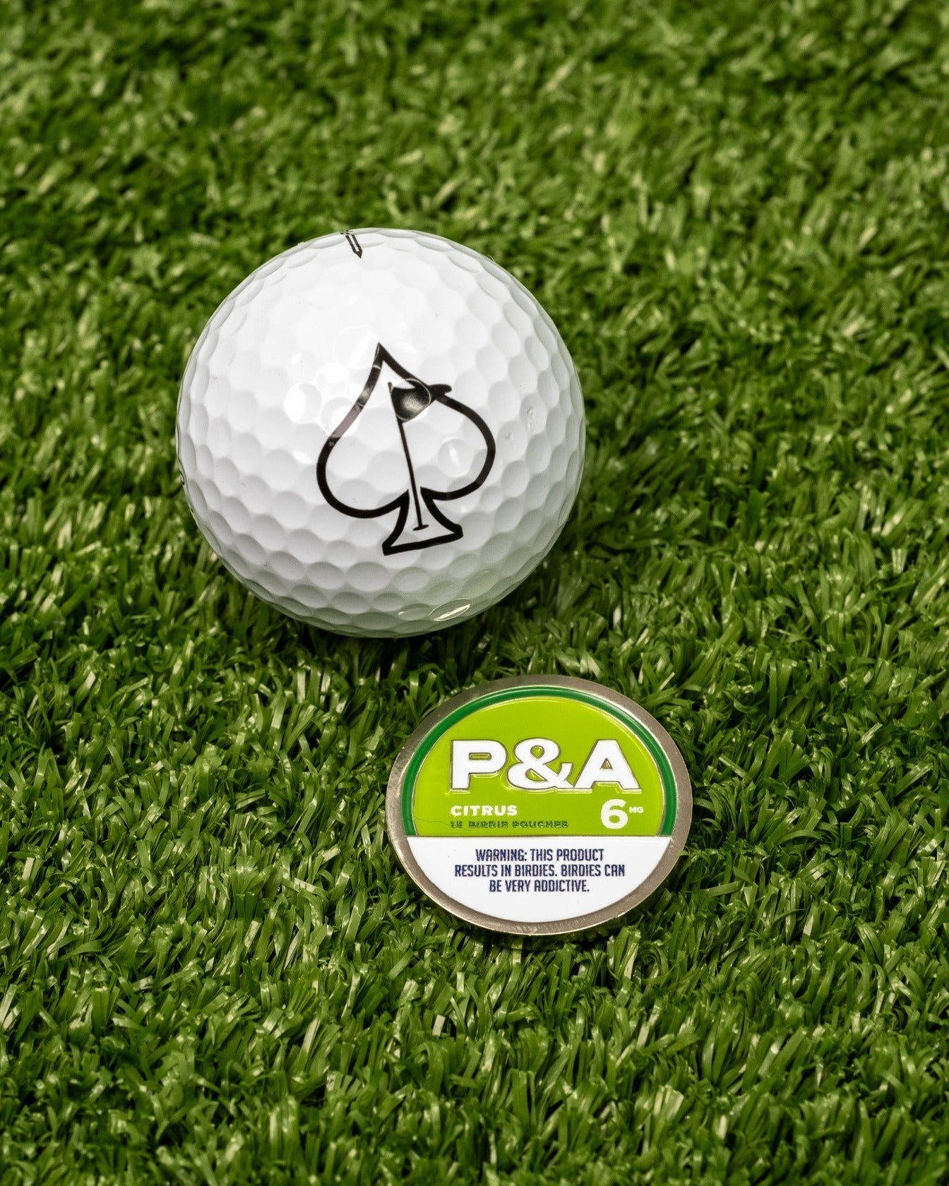 6 Milly - Citrus Ball Marker - Black Girl Golf