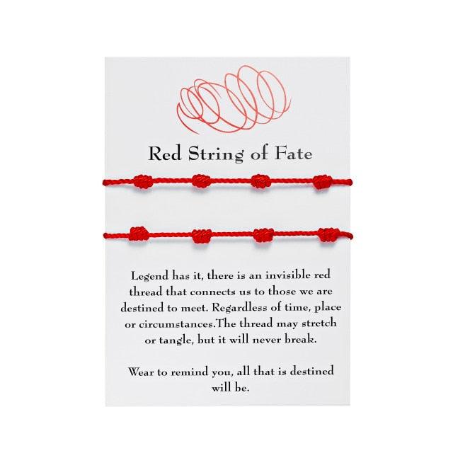 6pcs/set Handmade Bracelets Braided Red Black Rope 7 Knots Lucky Jewelry Friendship Protection Bracelet Red Comfortable Bracelet Small Eye Bracelet For Kids - Black Girl Golf