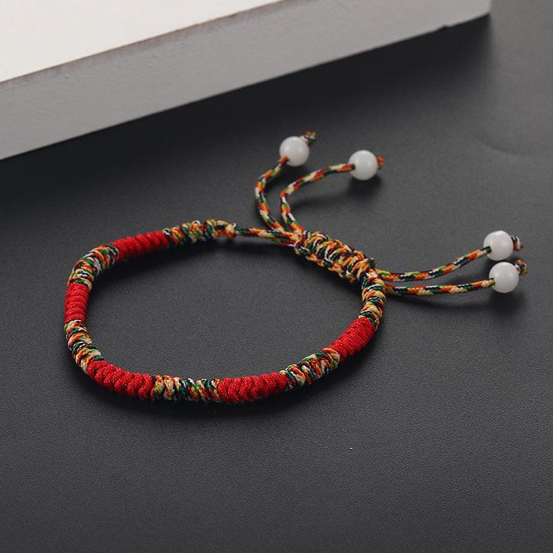 6pcs/set Handmade Bracelets Braided Red Black Rope 7 Knots Lucky Jewelry Friendship Protection Bracelet Red Comfortable Bracelet Small Eye Bracelet For Kids - Black Girl Golf