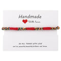 6pcs/set Handmade Bracelets Braided Red Black Rope 7 Knots Lucky Jewelry Friendship Protection Bracelet Red Comfortable Bracelet Small Eye Bracelet For Kids - Black Girl Golf
