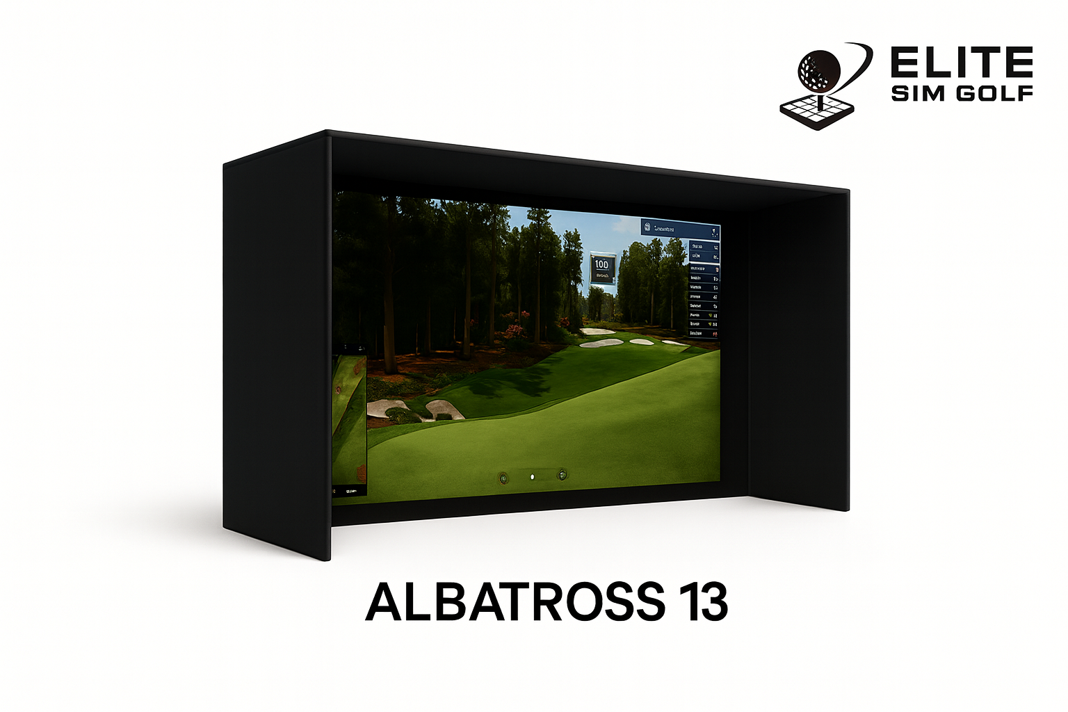 Recinto para simulador de golf Albatross 13S de Elite Sim Golf