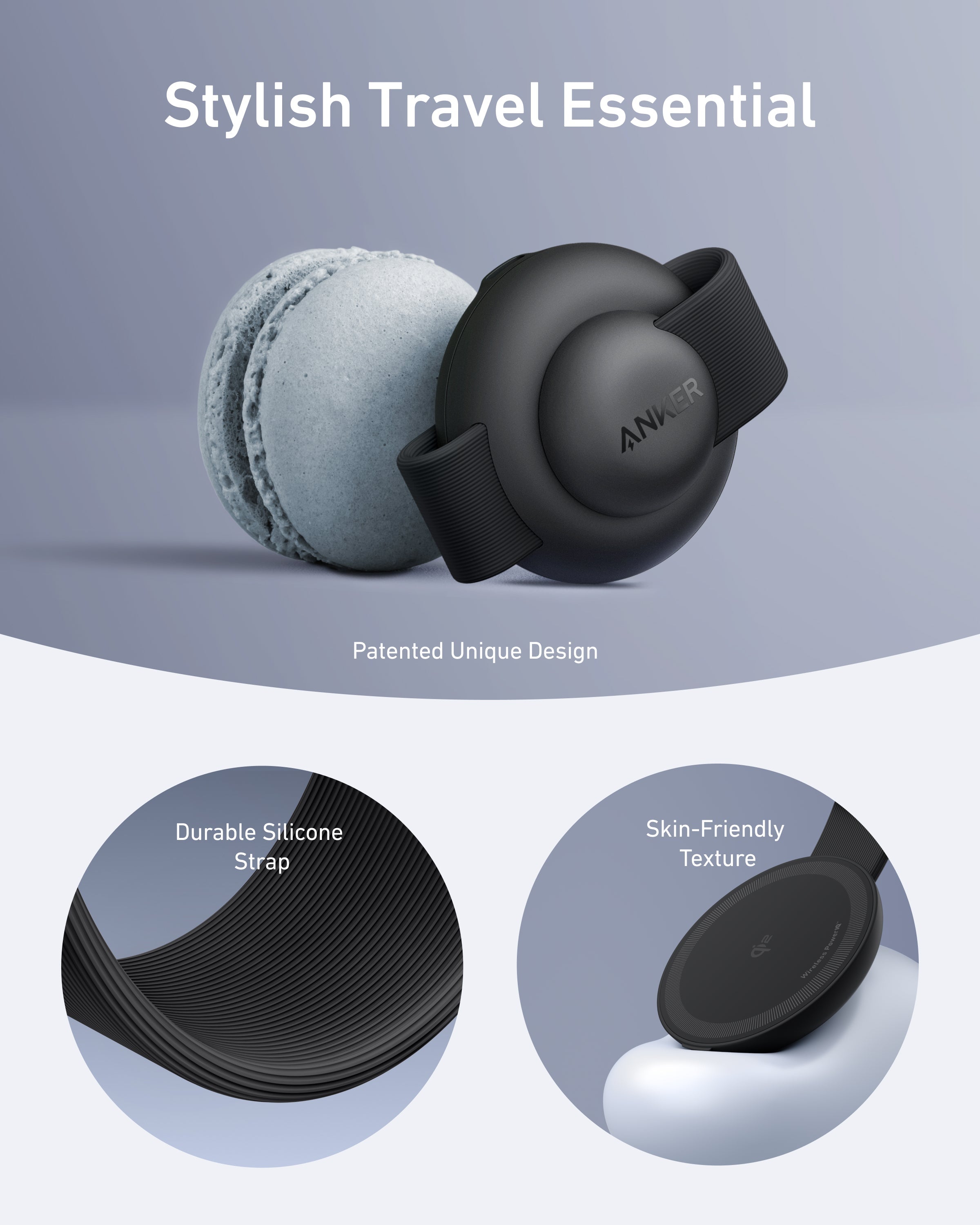 Estación de carga inalámbrica Anker MagGo (3 en 1, plegable)