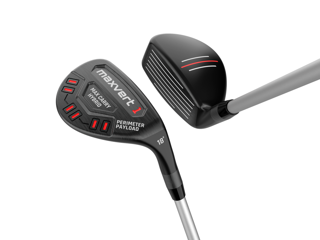 Maxvert 2 Driver and 2 Hybrids Bundle(18&22 Degree Hybrids)