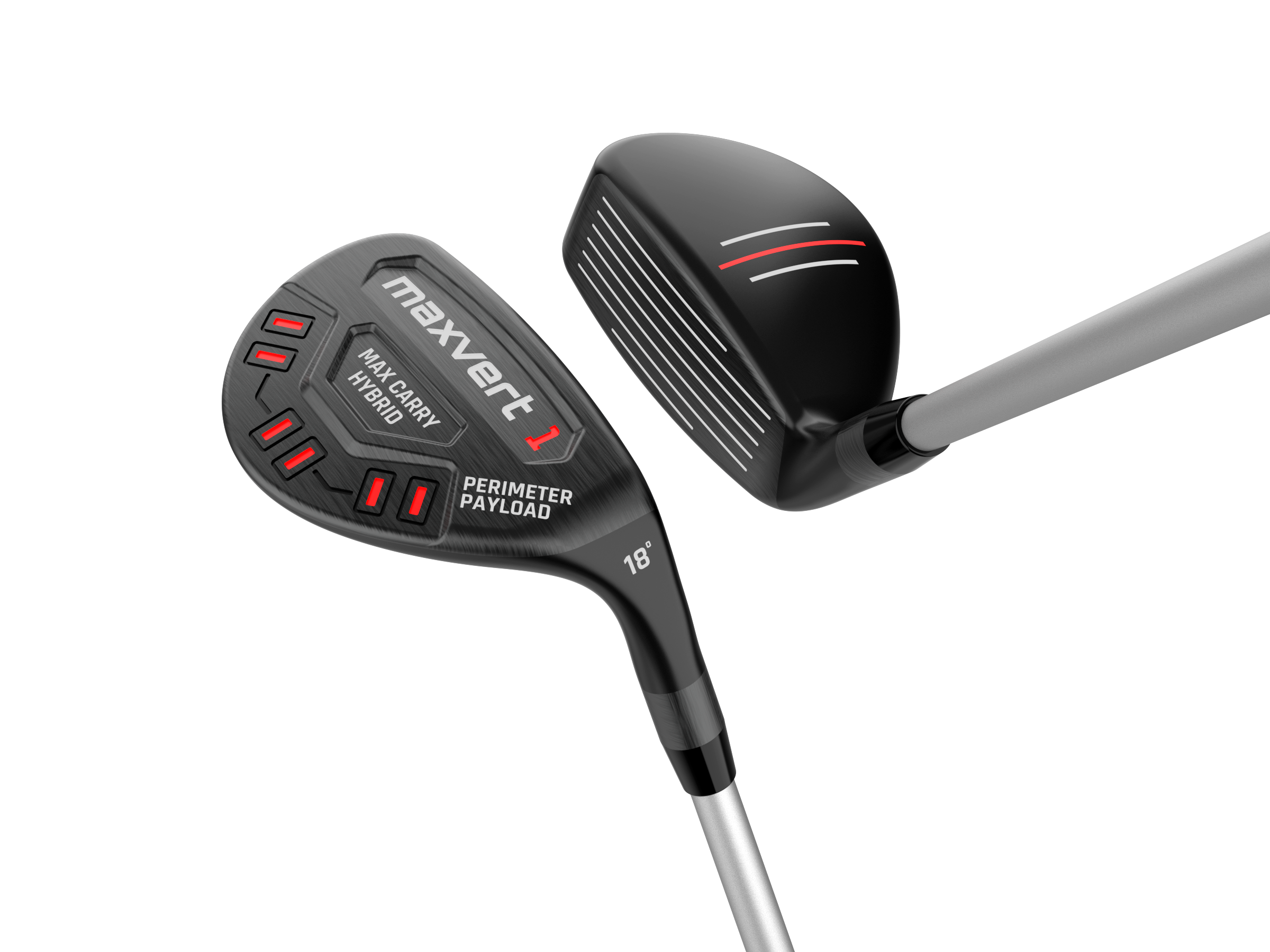 Maxvert 2 Driver and 2 Hybrids Bundle(18&22 Degree Hybrids)