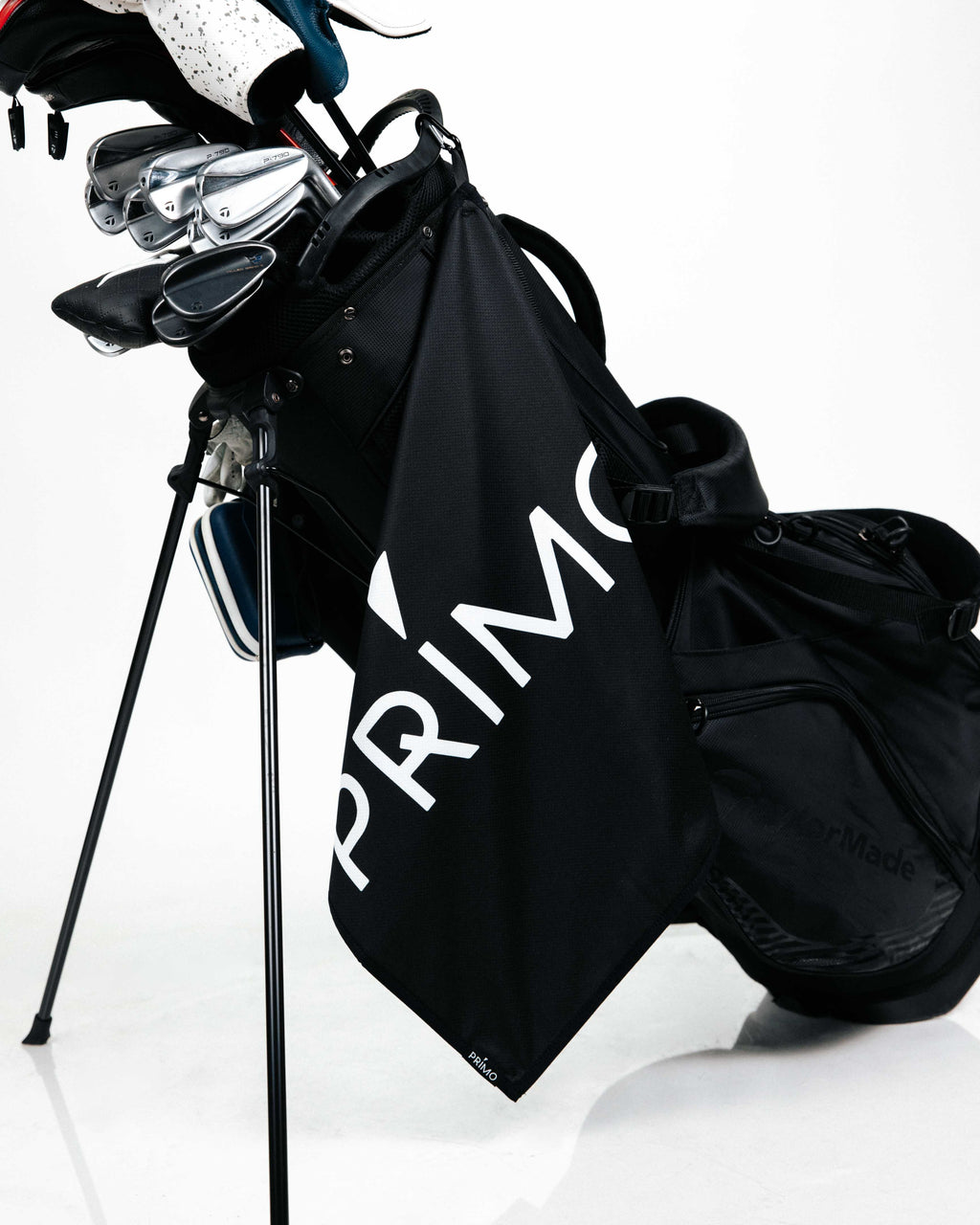 Primo Black Towel on golf bag
