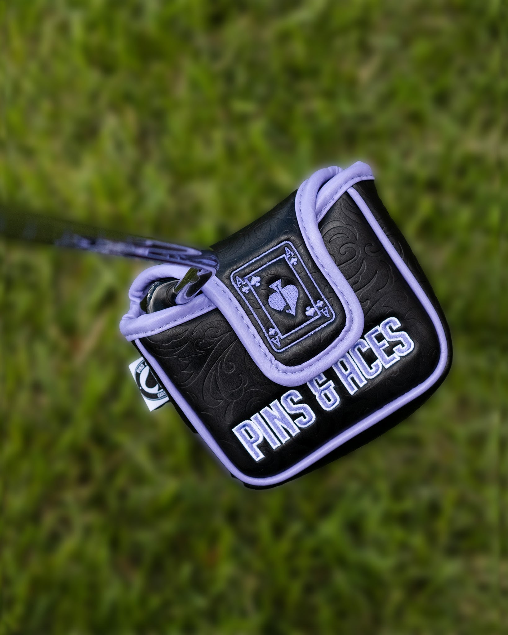 Ace of Spades - Mallet Putter Cover - Black Girl Golf