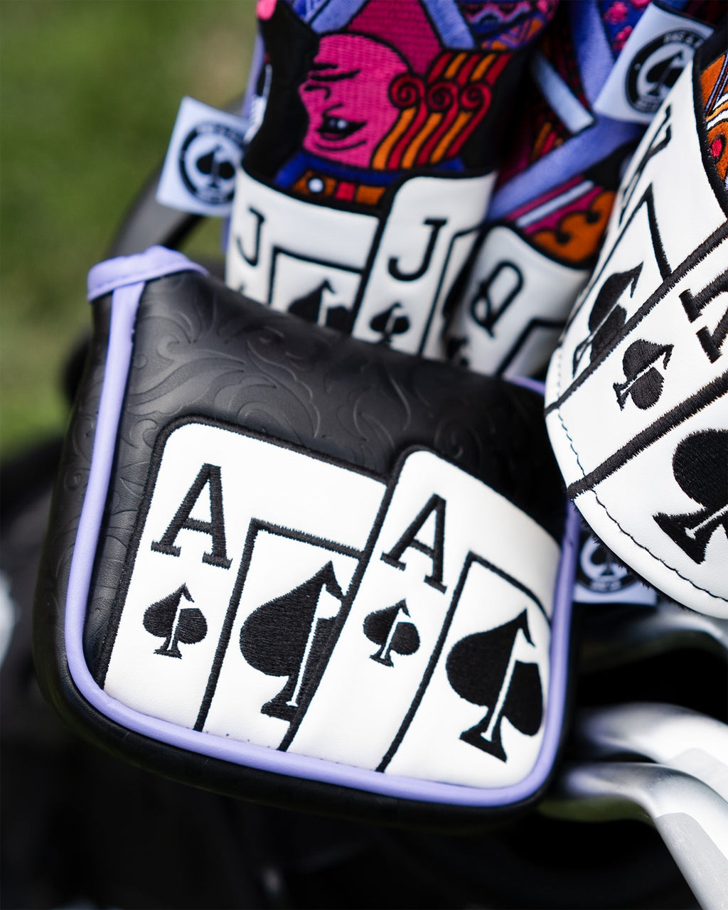 Ace of Spades - Mallet Putter Cover - Black Girl Golf