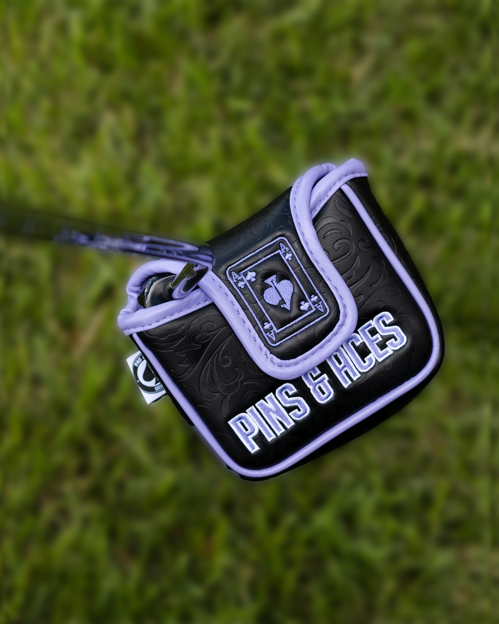 Ace of Spades - Mallet Putter Cover - Black Girl Golf