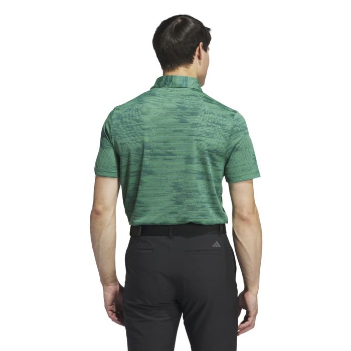 Adidas Men's Ultimate365 Textured Stripe Polo 24 - Black Girl Golf