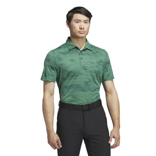 Adidas Men's Ultimate365 Textured Stripe Polo 24 - Black Girl Golf