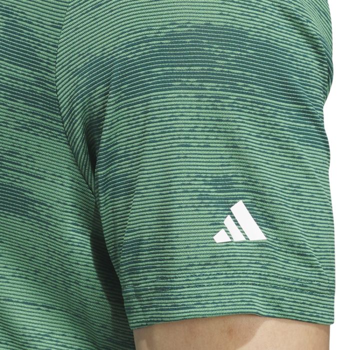 Adidas Men's Ultimate365 Textured Stripe Polo 24 - Black Girl Golf