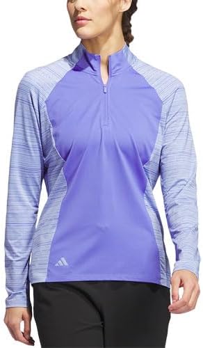 Adidas Women's Standard Ultimate365 Quarter - Zip - Black Girl Golf
