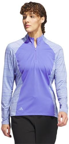 Adidas Women's Standard Ultimate365 Quarter - Zip - Black Girl Golf