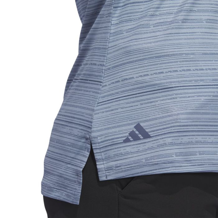 Adidas Women's Ultimate365 Stripe Sleeveless Polo 24 - Black Girl Golf