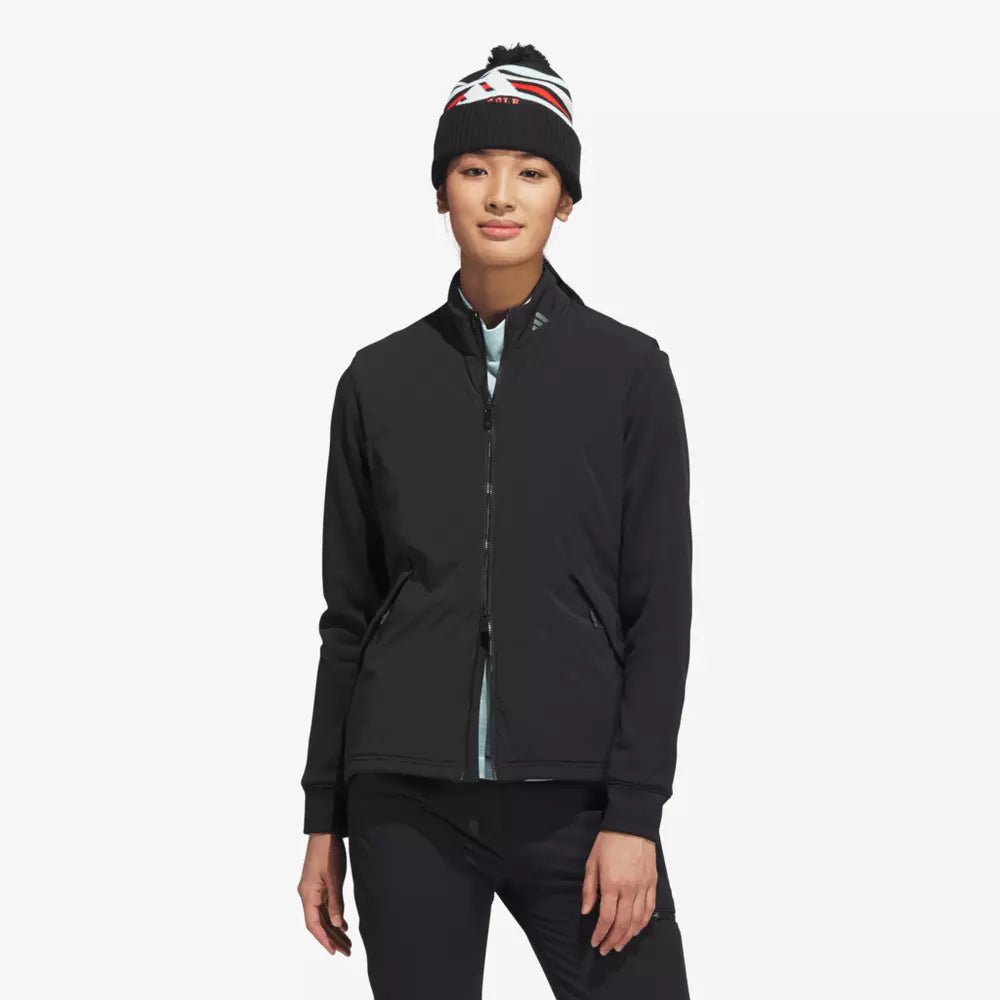Adidas Women's Ultimate365 Tour Frostguard Full Zip Jacket - Black Girl Golf