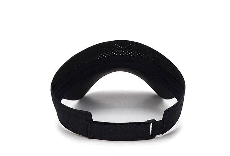 Adjustable Summer Breathable Hats Men Women Sun Protection Sports Golf Tennis Visor Hat Adjustable Visor UV Protection Top Empty Solid Sports Outdoor Running Sunscreen Strong Cap - Black Girl Golf
