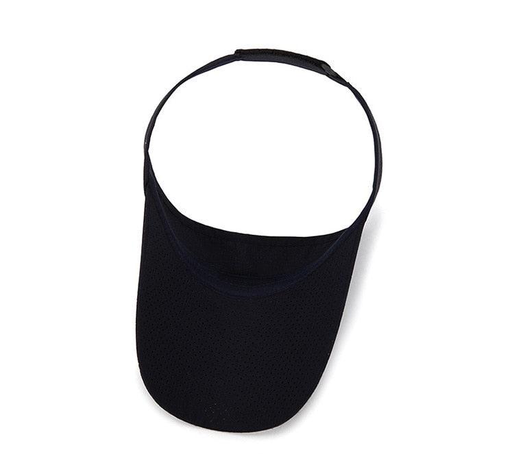 Adjustable Summer Breathable Hats Men Women Sun Protection Sports Golf Tennis Visor Hat Adjustable Visor UV Protection Top Empty Solid Sports Outdoor Running Sunscreen Strong Cap - Black Girl Golf