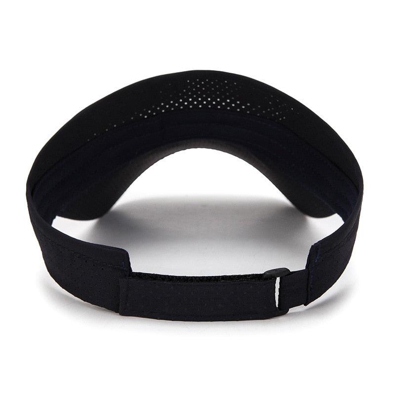 Adjustable Summer Breathable Hats Men Women Sun Protection Sports Golf Tennis Visor Hat Adjustable Visor UV Protection Top Empty Solid Sports Outdoor Running Sunscreen Strong Cap - Black Girl Golf