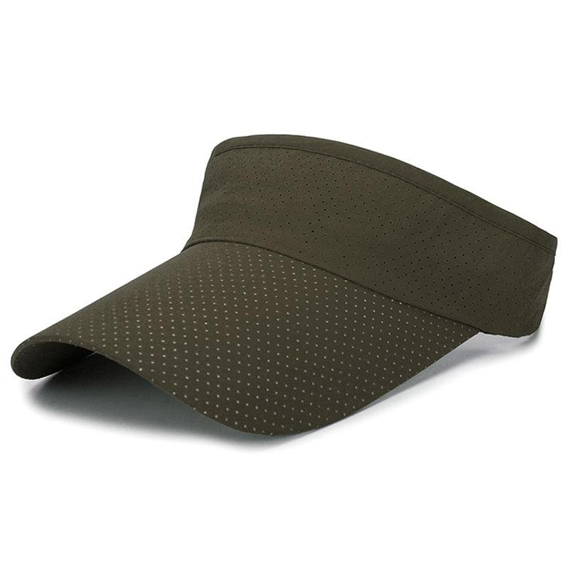 Adjustable Summer Breathable Hats Men Women Sun Protection Sports Golf Tennis Visor Hat Adjustable Visor UV Protection Top Empty Solid Sports Outdoor Running Sunscreen Strong Cap - Black Girl Golf