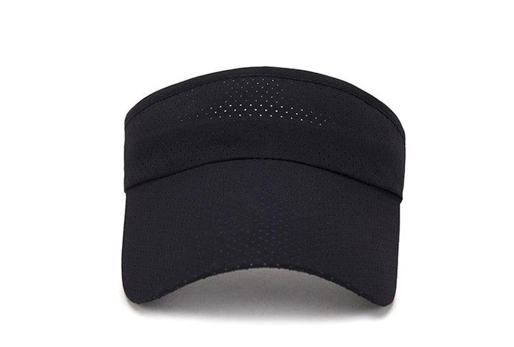 Adjustable Summer Breathable Hats Men Women Sun Protection Sports Golf Tennis Visor Hat Adjustable Visor UV Protection Top Empty Solid Sports Outdoor Running Sunscreen Strong Cap - Black Girl Golf