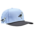 Albatross Golf Hat | Snapback Cap | Built-in Magnetic Ball Marker Holder + Marker Included | Adjustable | Bird - Black Girl Golf