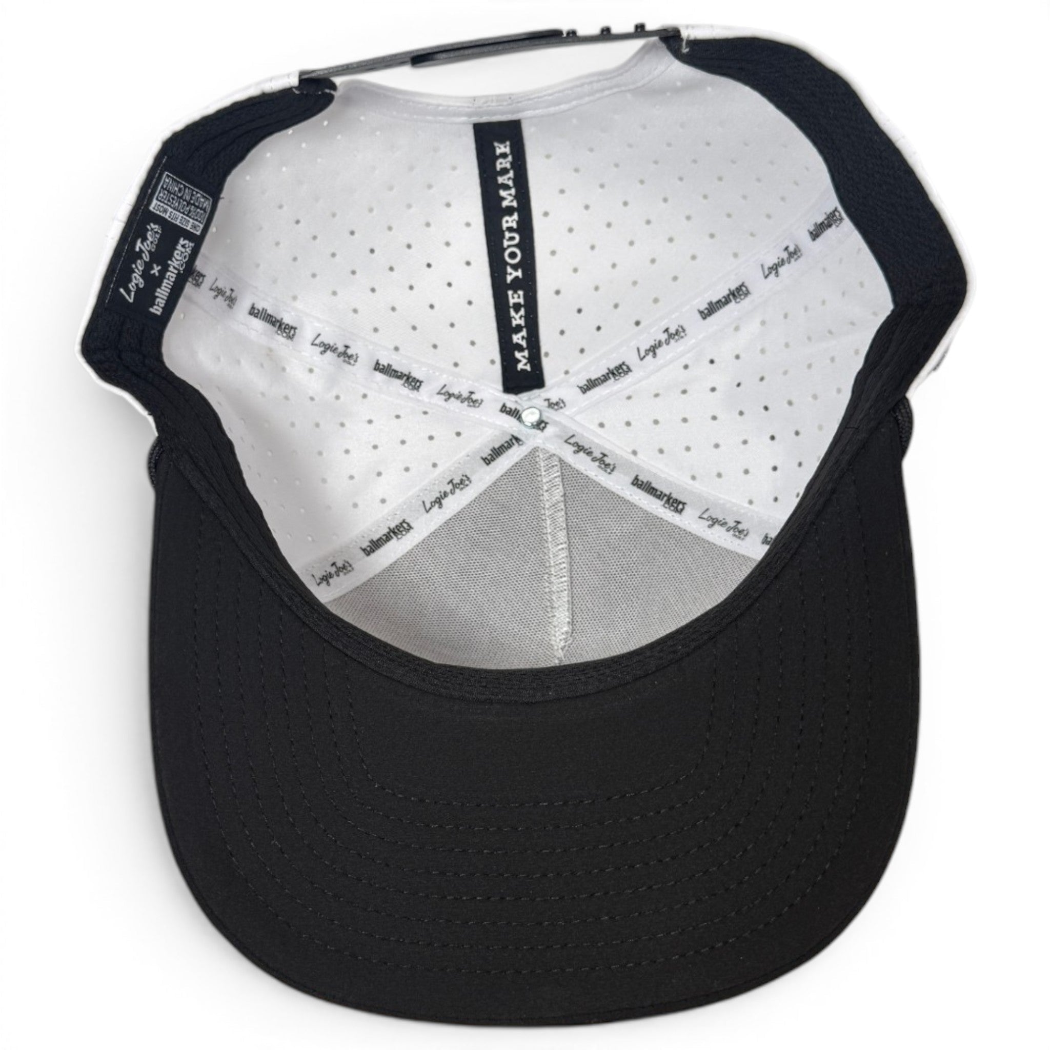 Albatross Golf Hat | Snapback Cap | Built-in Magnetic Ball Marker Holder + Marker Included | Adjustable | Bird - Black Girl Golf
