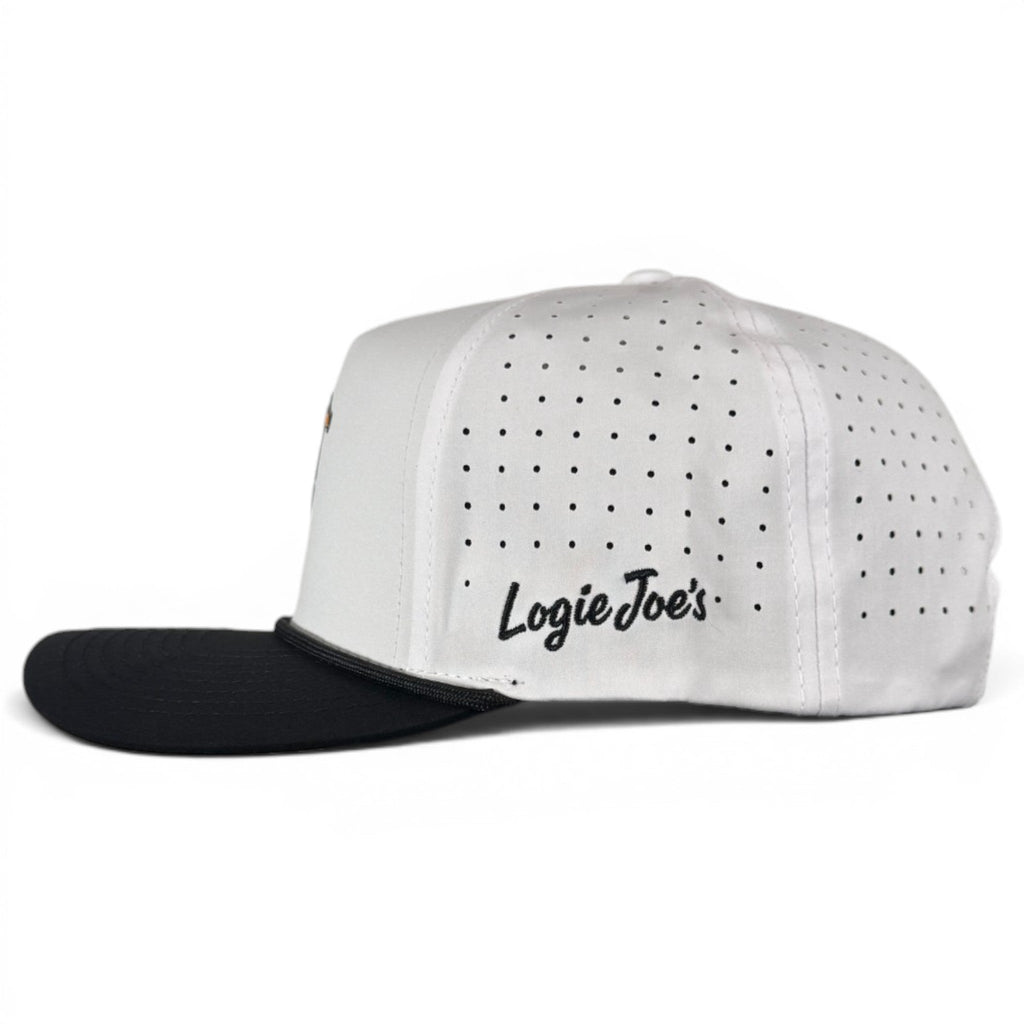 Albatross Golf Hat | Snapback Cap | Built-in Magnetic Ball Marker Holder + Marker Included | Adjustable | Bird - Black Girl Golf