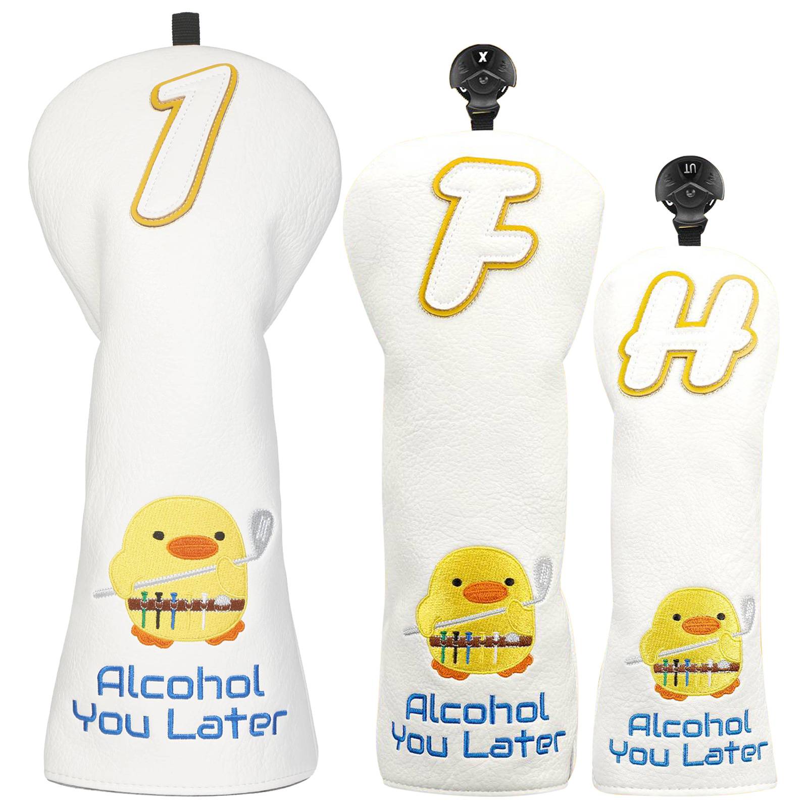 Alcohol You Later Headcover - Black Girl Golf