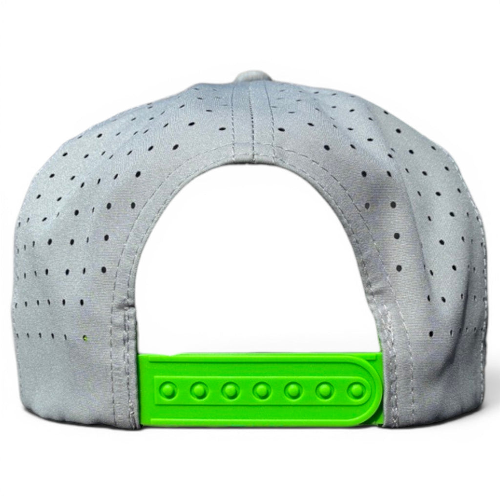 Alien Caddy Golf Hat | Snapback Cap | Built - in Magnetic Ball Marker Holder + Marker Included | Adjustable Gray Alien - Black Girl Golf