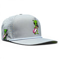 Alien Caddy Golf Hat | Snapback Cap | Built - in Magnetic Ball Marker Holder + Marker Included | Adjustable Gray Alien - Black Girl Golf