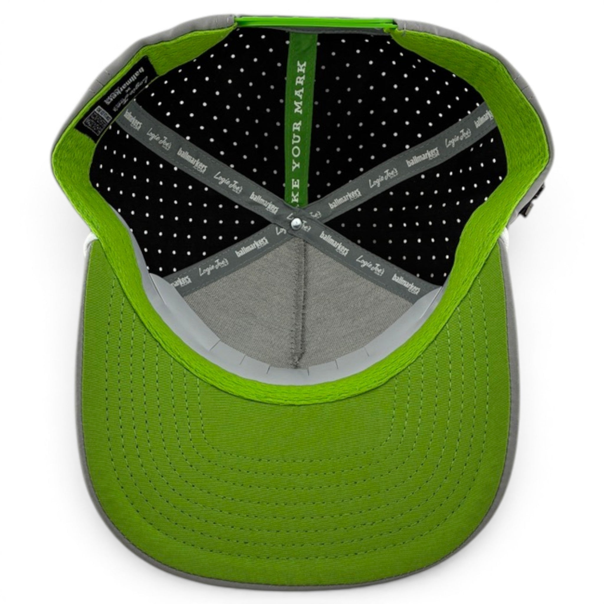 Alien Caddy Golf Hat | Snapback Cap | Built - in Magnetic Ball Marker Holder + Marker Included | Adjustable Gray Alien - Black Girl Golf