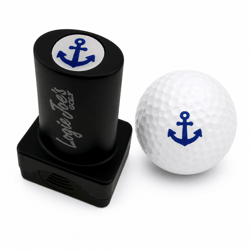 Anchor Stamp | Quick - Dry Ink Stamper | Easy Ball Identification | Fun Golf Gift - Black Girl Golf