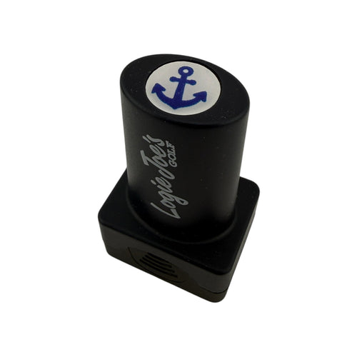 Anchor Stamp | Quick - Dry Ink Stamper | Easy Ball Identification | Fun Golf Gift - Black Girl Golf
