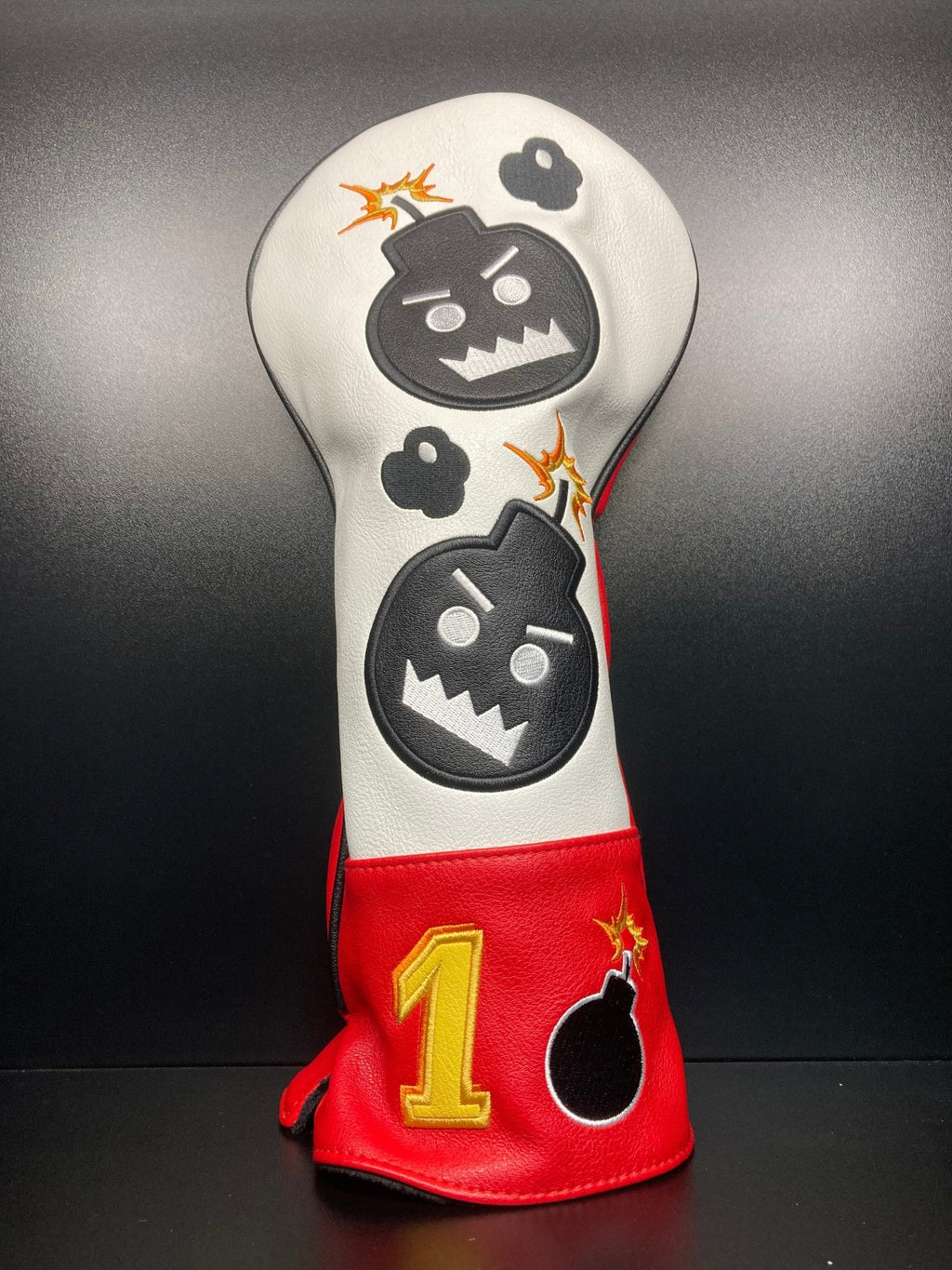 Angry Bombs Red Headcover - Black Girl Golf