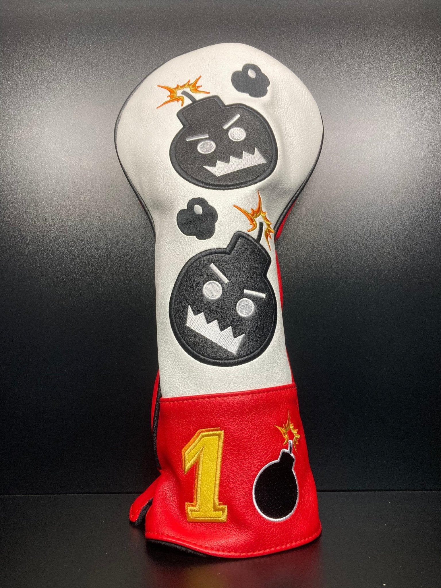 Angry Bombs Red Headcover - Black Girl Golf