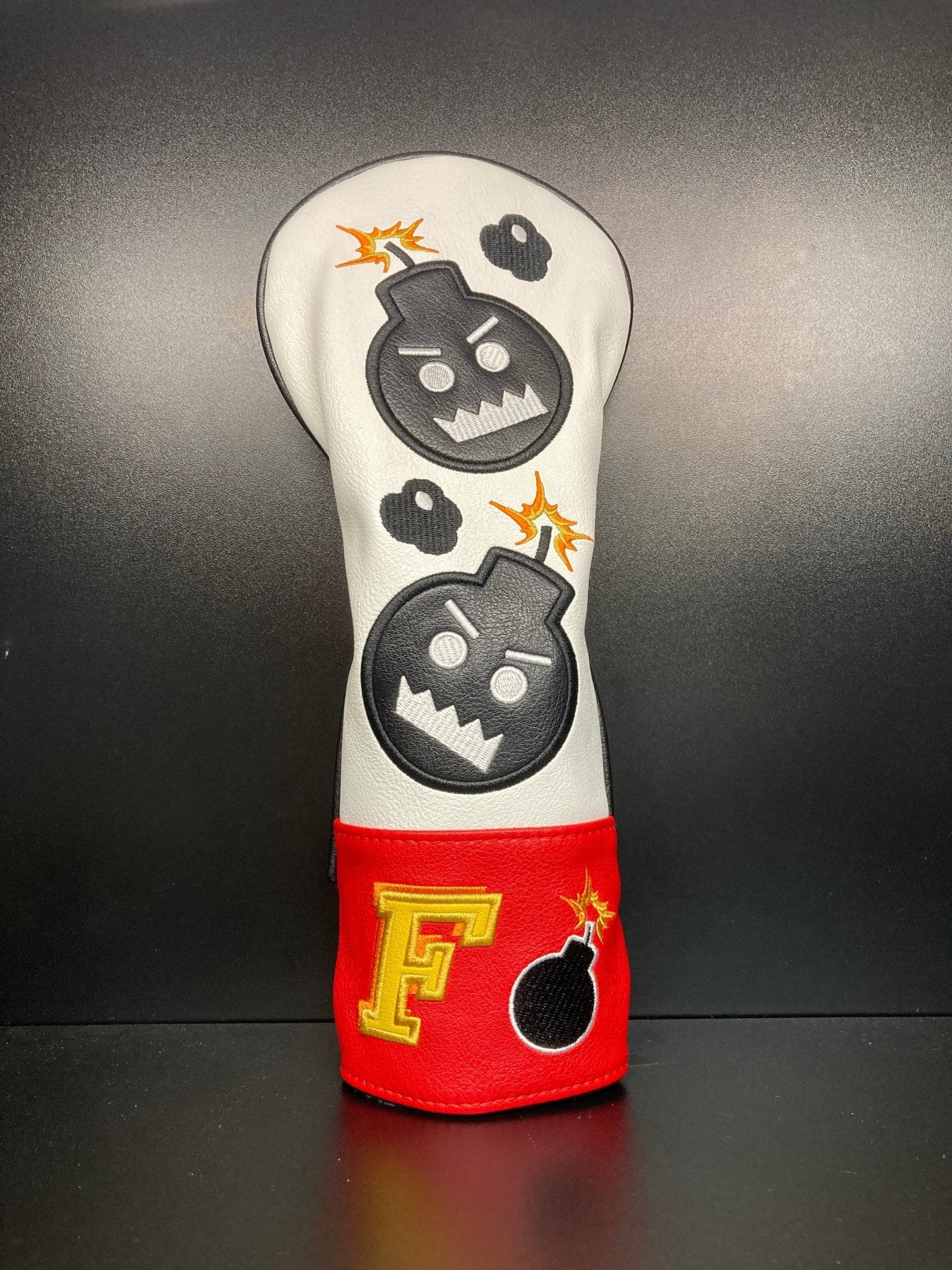 Angry Bombs Red Headcover - Black Girl Golf