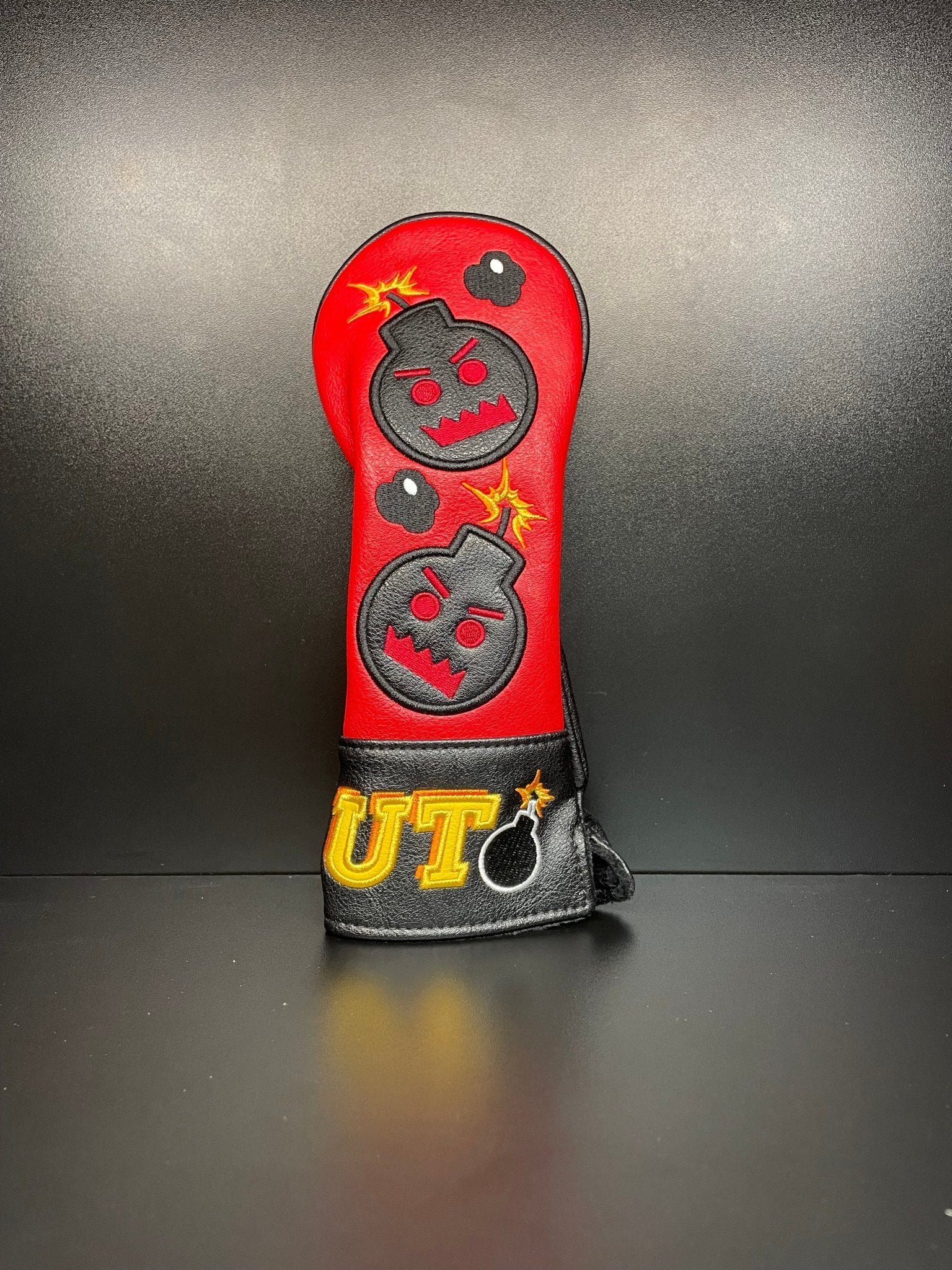 Angry Bombs Red Headcover - Black Girl Golf