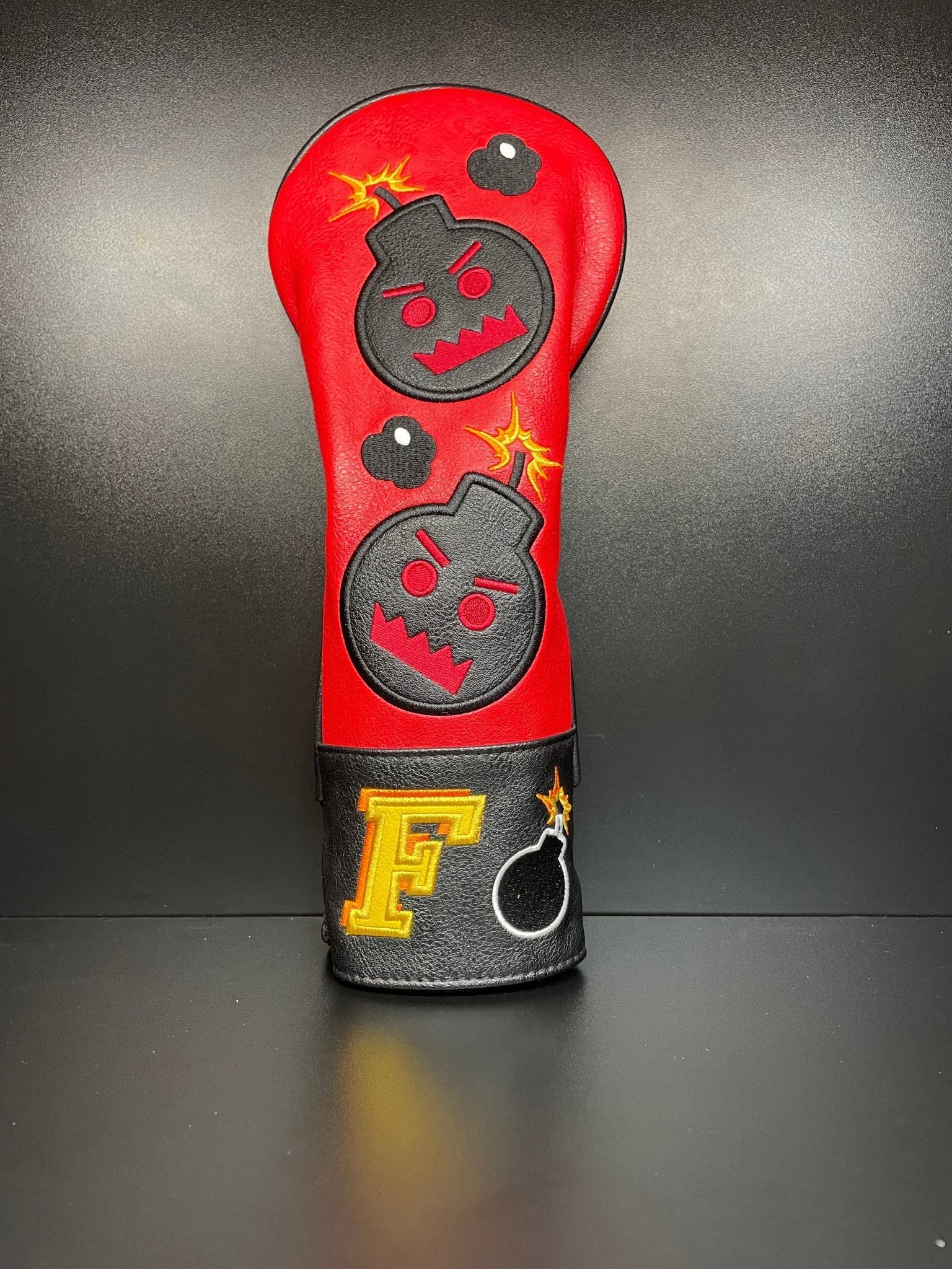 Angry Bombs Red Headcover - Black Girl Golf