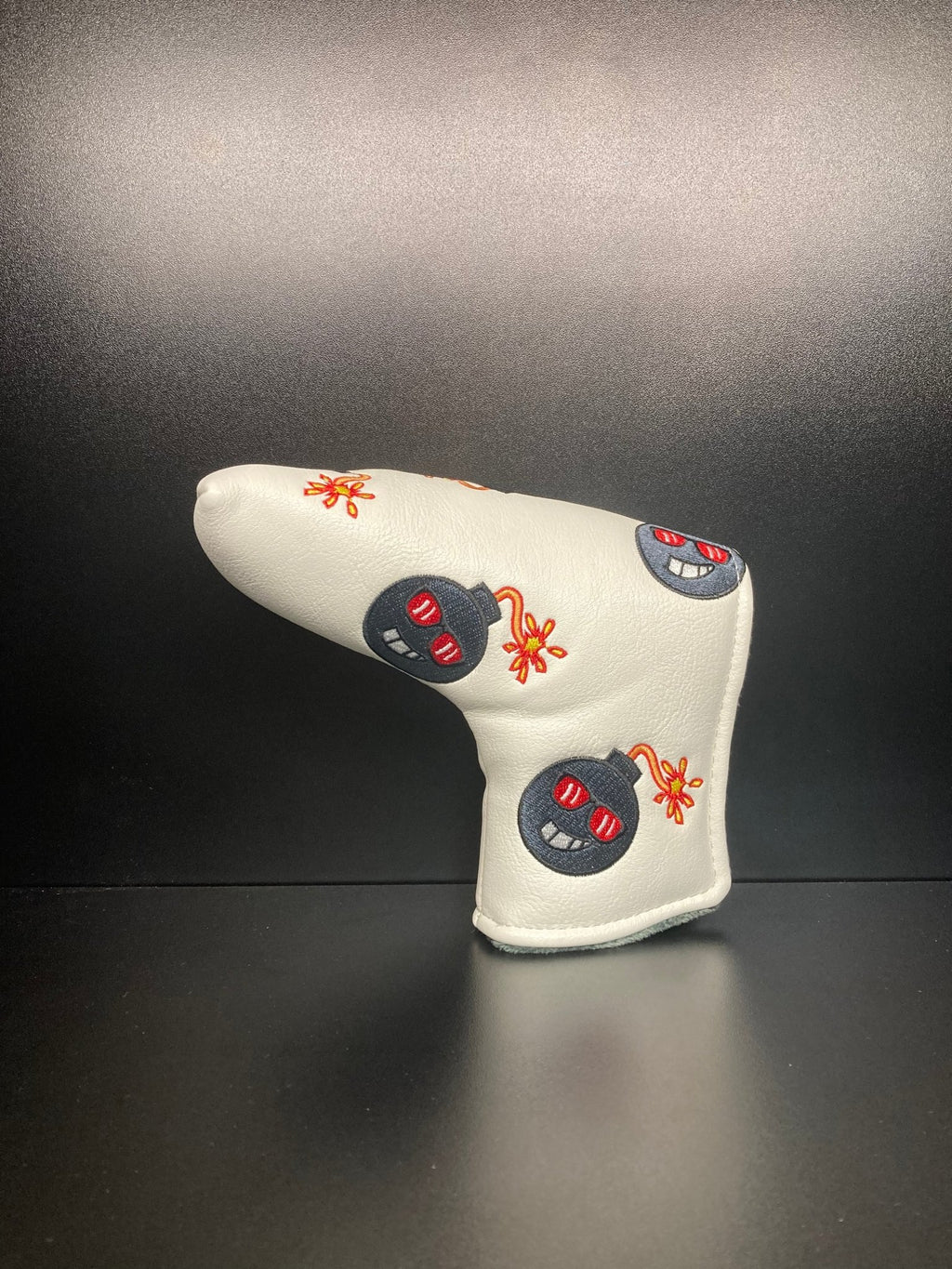 Angry Bombs White Headcover - Black Girl Golf