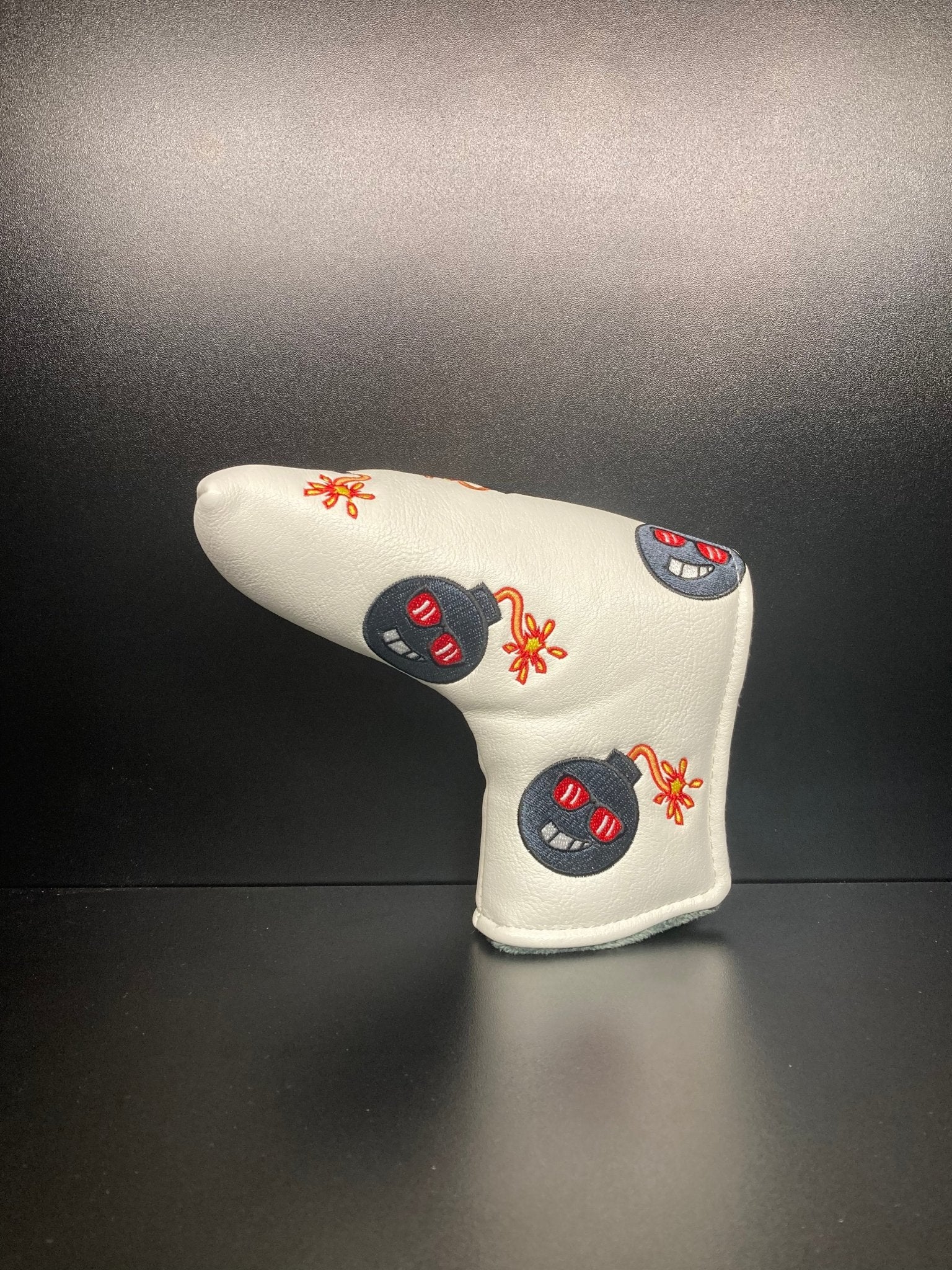 Angry Bombs White Headcover - Black Girl Golf