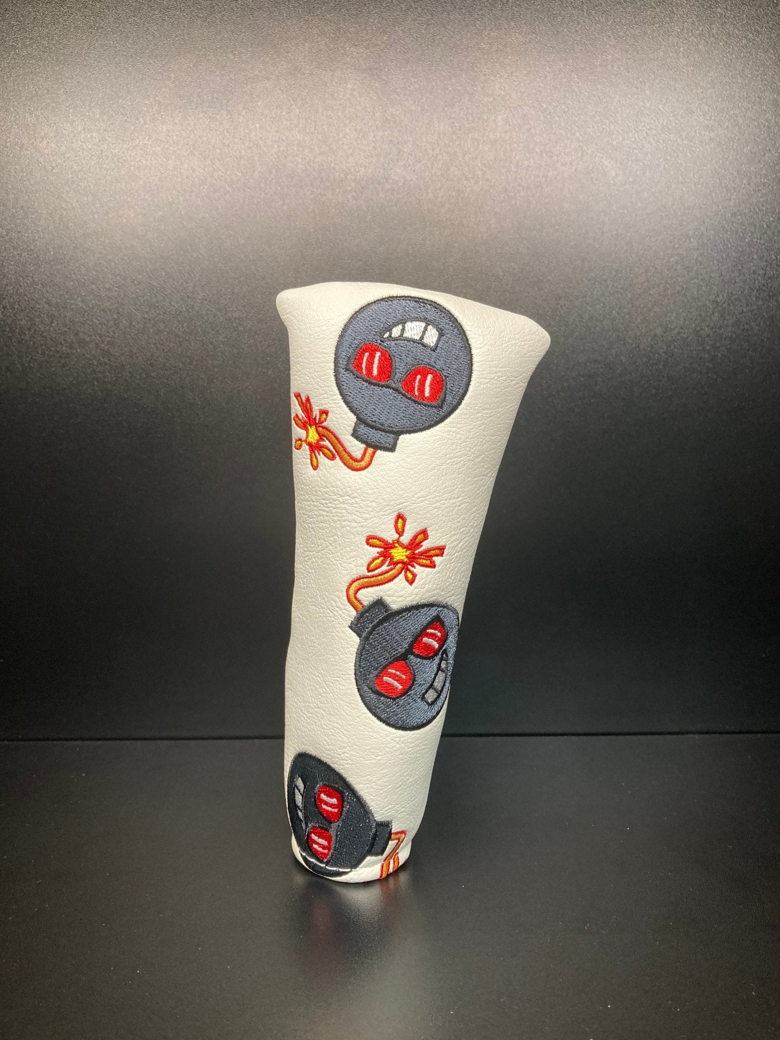 Angry Bombs White Headcover - Black Girl Golf