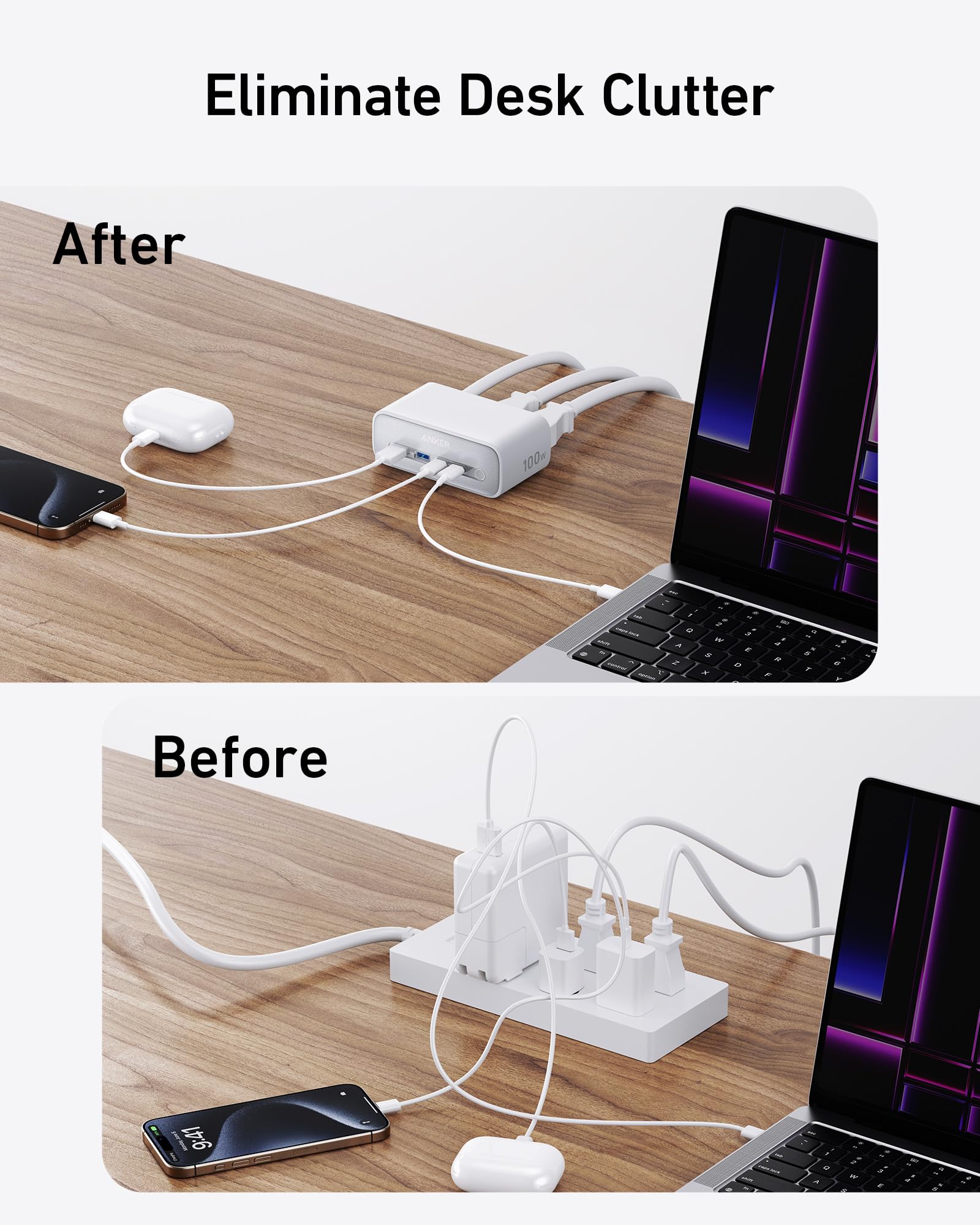 Anker 7 - in - 1 USB - C Charging Station (100W) BOA - Black Girl Golf